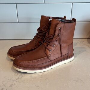 Toms Chestnut Leather Men's Boots